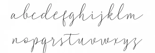 WaltyScript フォント 小文字