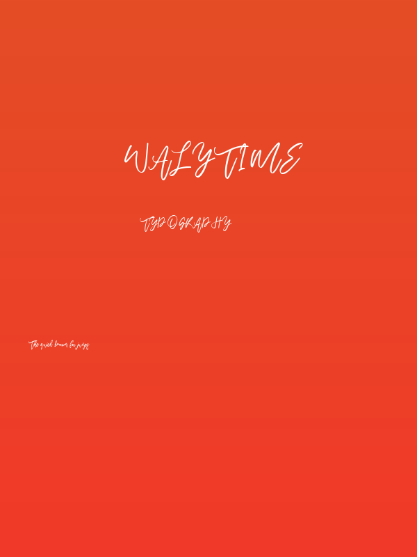 Walytime Poster