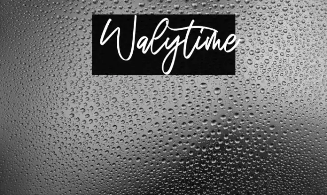 Walytime Font examples