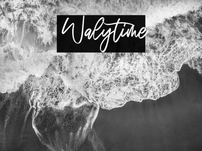 Walytime Font examples