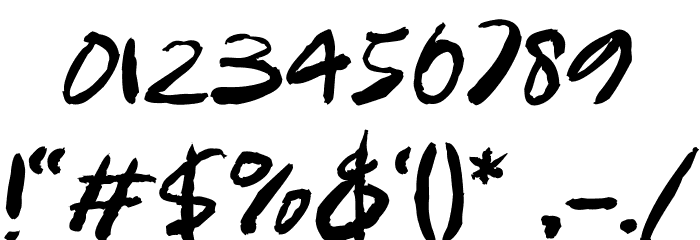 Wamatto Rough Font OTHER CHARS