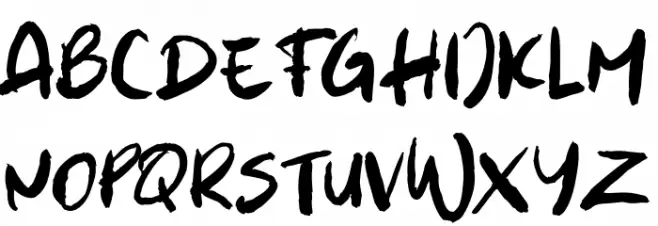 Wamatto Rough Schriftart Groß