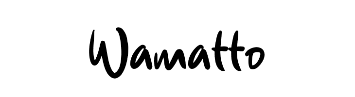 Wamatto  Descarca Fonturi Gratis