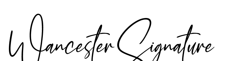 Wancester Signature  フリーフォントのダウンロード