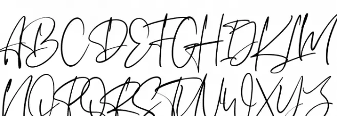 Wancester Signature خط أحرف كبيرة