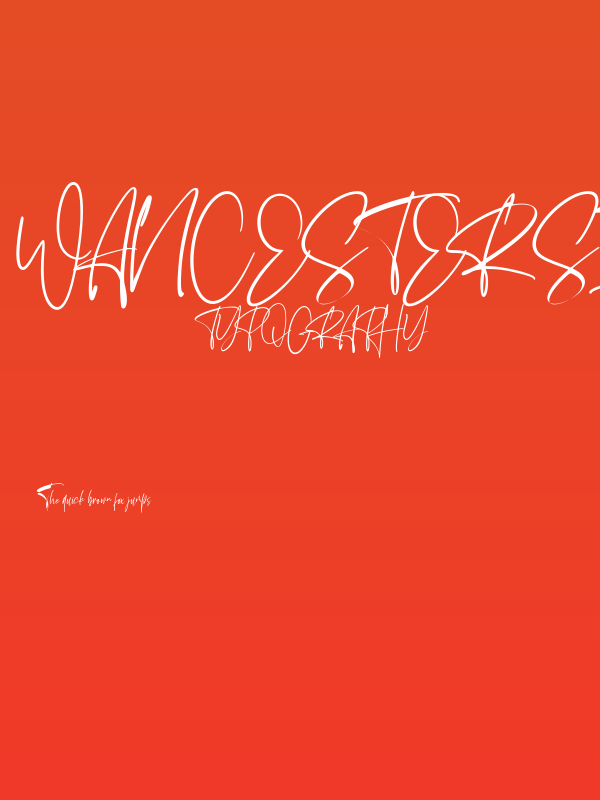 Wancester Signature Poster