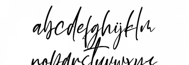 Wancester Signature फ़ॉन्ट लोअरकेस