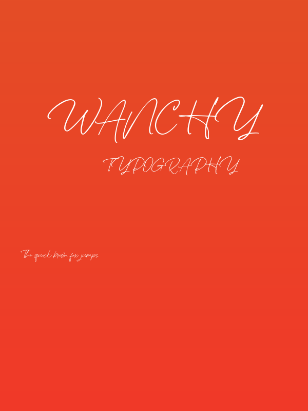 Wanchy Poster