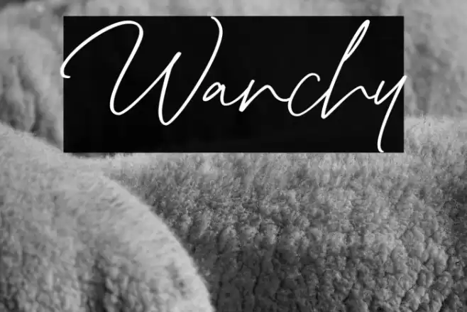 Wanchy Font examples