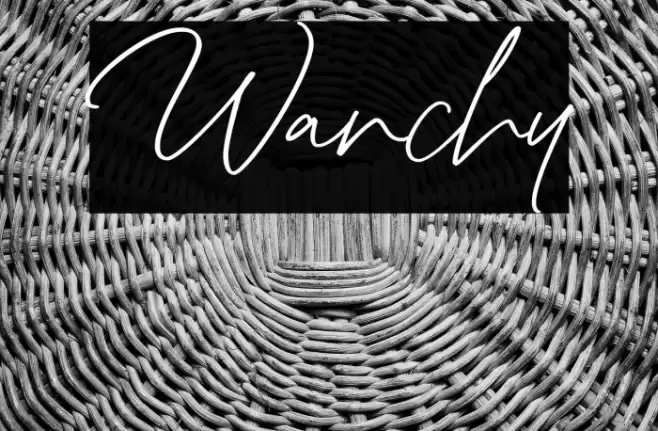 Wanchy Font examples