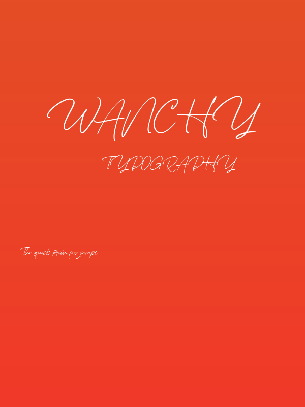 Wanchy Poster