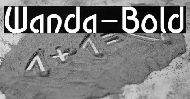 Wanda-Bold Font examples