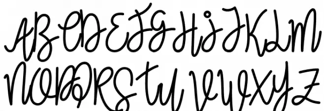 Wanda Script Polices MAJUSCULES