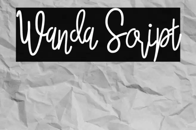 Wanda Script Font examples
