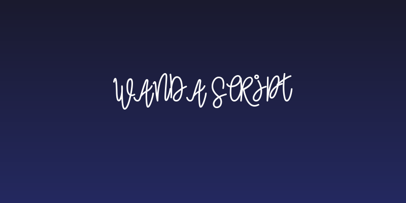 Wanda Script Social Header