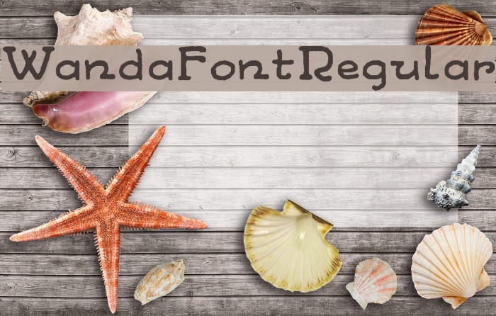 WandaFontRegular Font examples