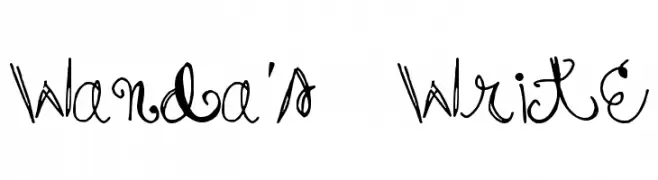 Wanda's Write  baixar fontes gratis