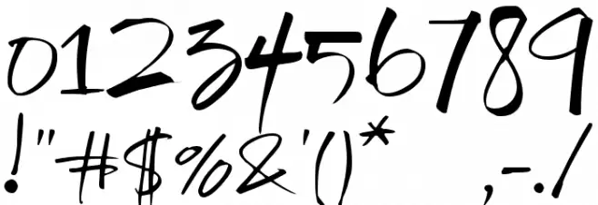 Wanda's Write Font OTHER CHARS