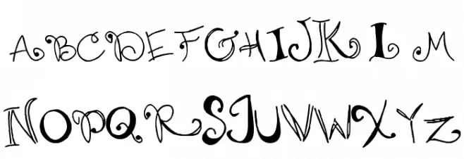 Wanda's Write Schriftart Groß