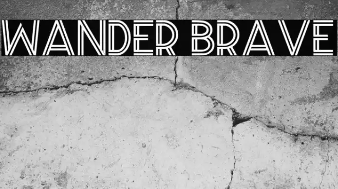 Wander Brave Font examples