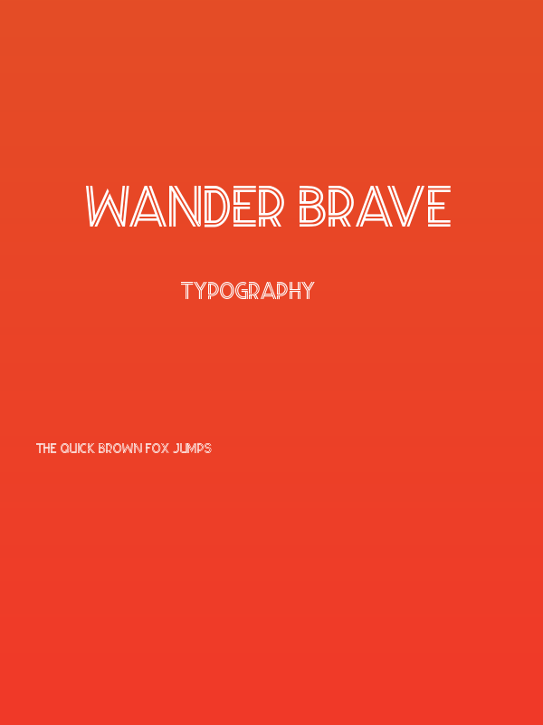 Wander Brave Poster