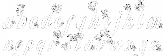 Wander Font LOWERCASE