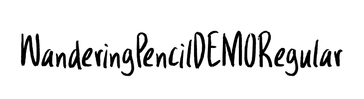 Wandering Pencil DEMO Regular  免费字体下载