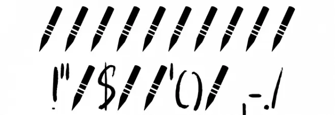 Wandering Pencil DEMO Regular Font OTHER CHARS