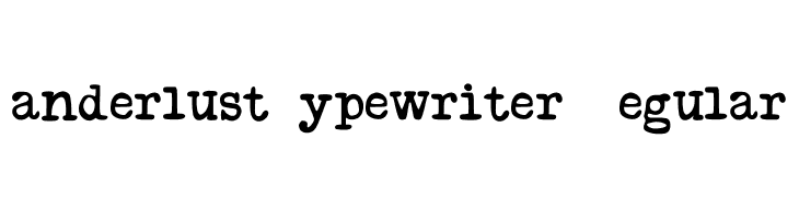 Wanderlust Typewriter D Regular  नि: शुल्क फ़ॉन्ट्स डाउनलोड