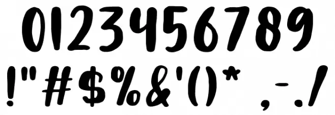 Wanderlust Font OTHER CHARS