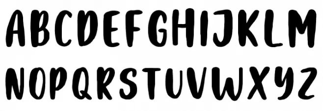 Wanderlust Schriftart Groß
