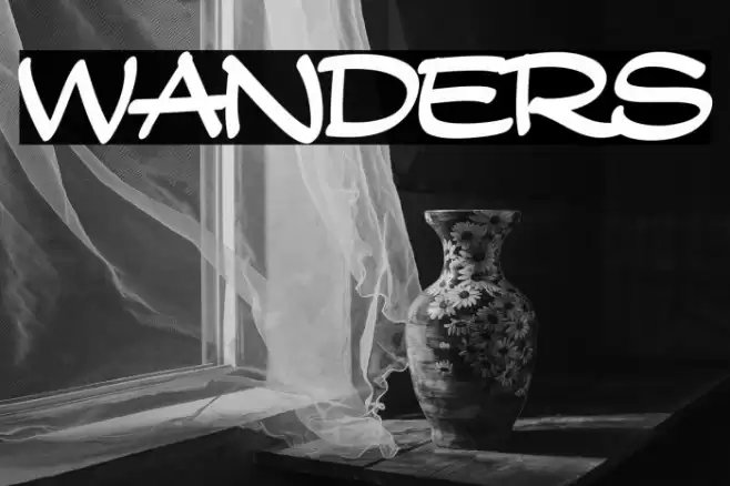 Wanders Font examples