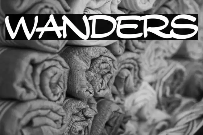Wanders Font examples