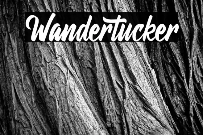 Wandertucker Font examples