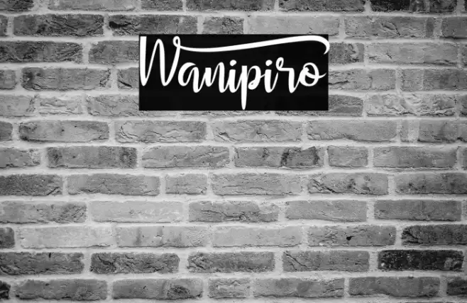 Wanipiro Font examples