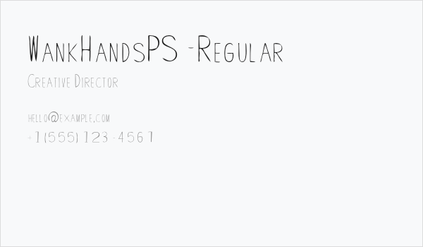 WankHandsPS-Regular Business Card