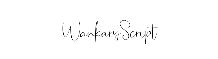 WankaryScript  Frei Schriftart Herunterladen
