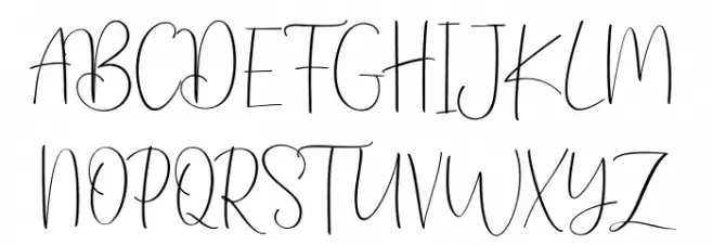 WankaryScript Schriftart Groß