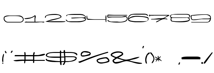 Wanker Font OTHER CHARS