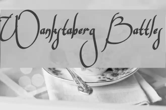 Wankstaberg Battles Font examples