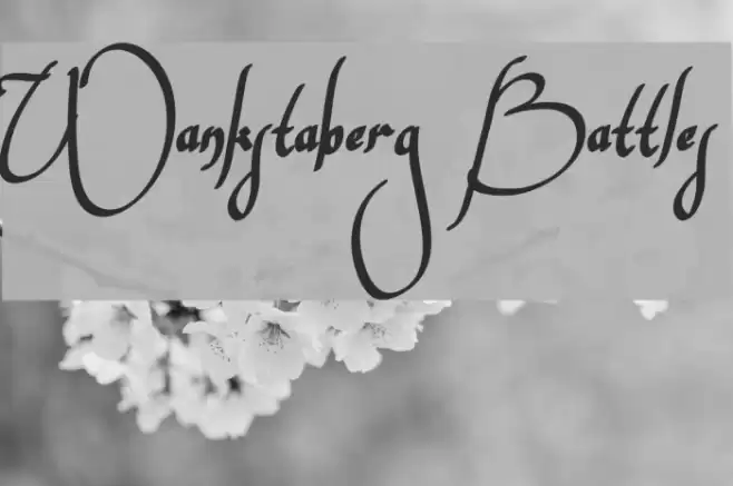 Wankstaberg Battles Font examples