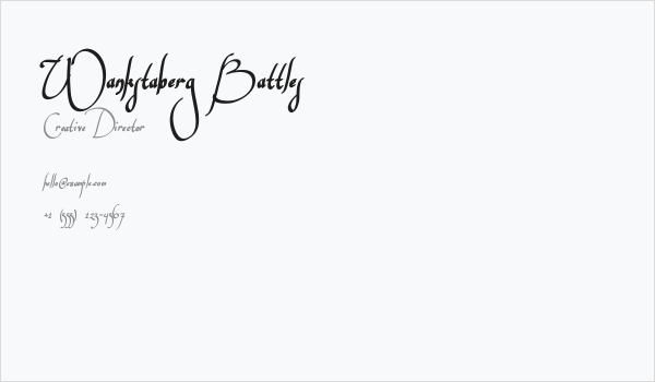 Wankstaberg Battles Business Card