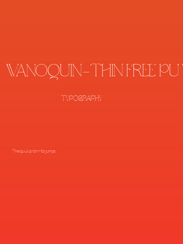 WanoQuin-Thin Free PU Thin Poster