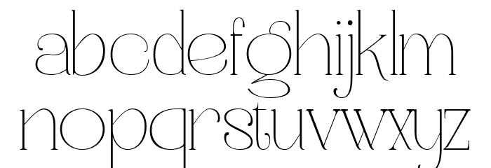 WanoQuin-Thin Free PU Thin Font LOWERCASE
