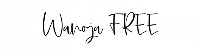 Wanoja FREE  Frei Schriftart Herunterladen