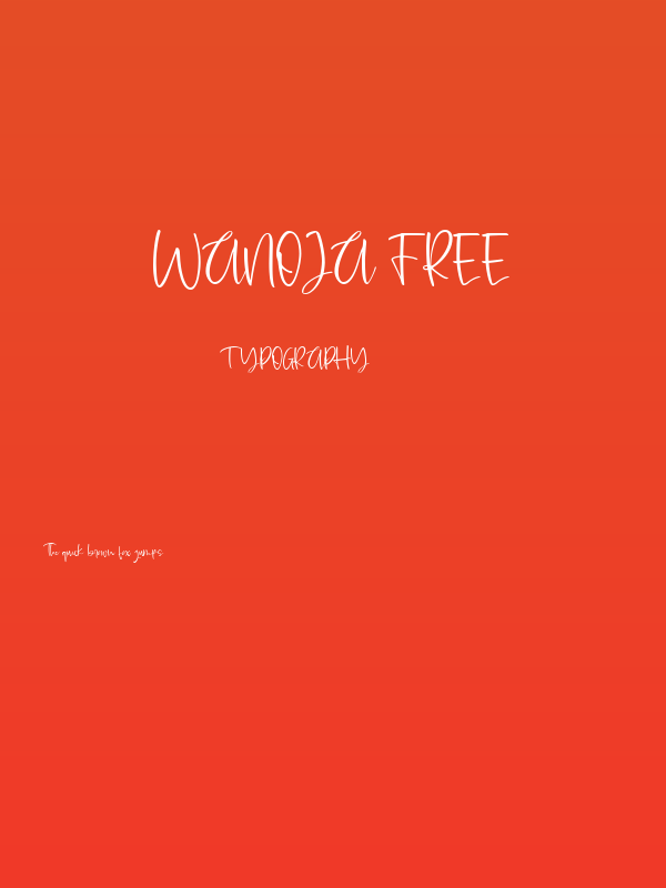Wanoja FREE Poster
