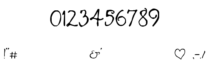 Want You Back Font OTHER CHARS
