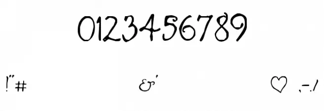 Want You Back フォント その他の文字