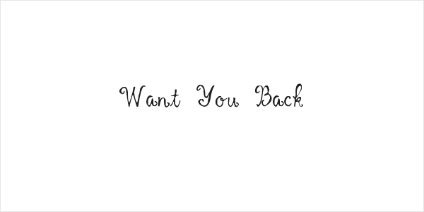 Want You Back Logo