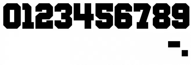 Wanted M54 Font OTHER CHARS